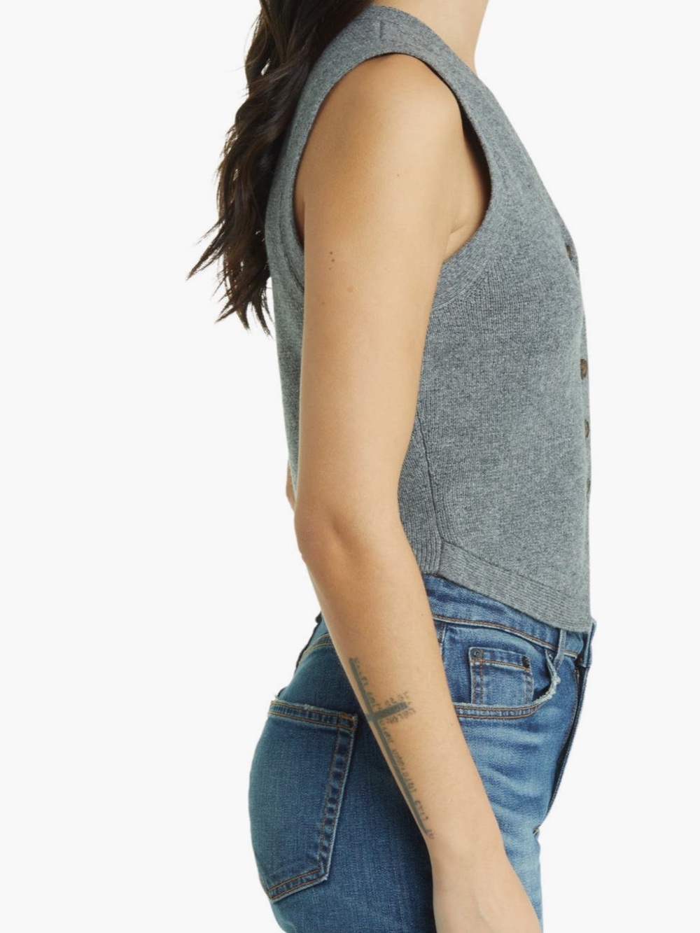 Madewell NWT V-Neck Wool Blend Sweater Vest - Picture 7 of 13